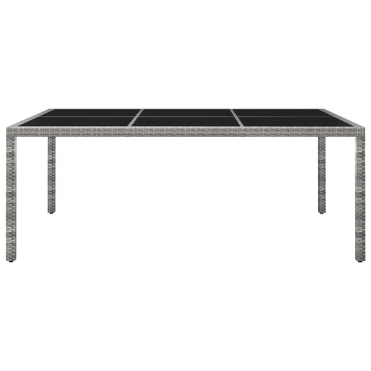 HKH Mesa de Jantar P/ Exterior 200x150x74 Cm Vime Pe - Cinzento