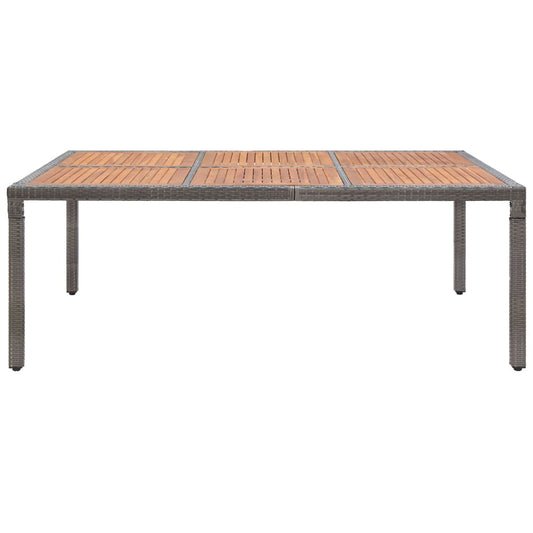 HKH Mesa de Jardim Vime Pe e Madeira Acácia - Cinzento