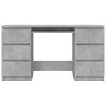 HKH Escritorio Contrachapado Cemento - Gris