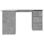 HKH Escritorio Rinconero De Madera Aglomerada Cemento - Gris