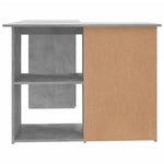 HKH Escritorio Rinconero De Madera Aglomerada Cemento - Gris