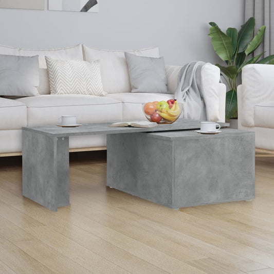 Mesa de centro HKH de contrachapado y cemento - Gris