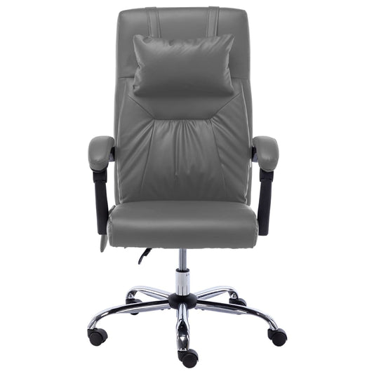 HKH Cadeira Escritório com Função Massagem Couro Artificial - Antracite