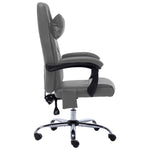 Silla de oficina HKH con función de masaje Piel sintética - Antracita
