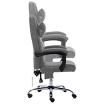 Silla de oficina HKH con función de masaje Piel sintética - Antracita