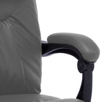 Silla de oficina HKH con función de masaje Piel sintética - Antracita