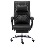 Silla de Oficina HKH con Función de Masaje Piel Sintética - Negro