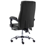 Silla de Oficina HKH con Función de Masaje Piel Sintética - Negro
