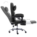 Silla de Oficina HKH con Función de Masaje Piel Sintética - Negro