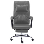 HKH Cadeira Escritório com  Função Massagem Couro Artificial - Antracite