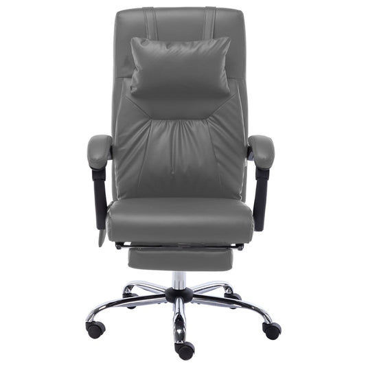 HKH Cadeira Escritório com  Função Massagem Couro Artificial - Antracite