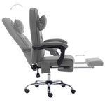 HKH Cadeira Escritório com  Função Massagem Couro Artificial - Antracite
