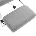 Silla de oficina HKH con función de masaje de tela - Gris