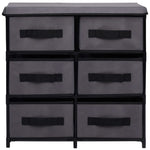 HKH Armario de Almacenamiento con 6 Cajones de Acero - 55x29x55 Cm - Gris