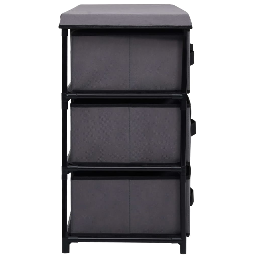 HKH Armario de Almacenamiento con 6 Cajones de Acero - 55x29x55 Cm - Gris