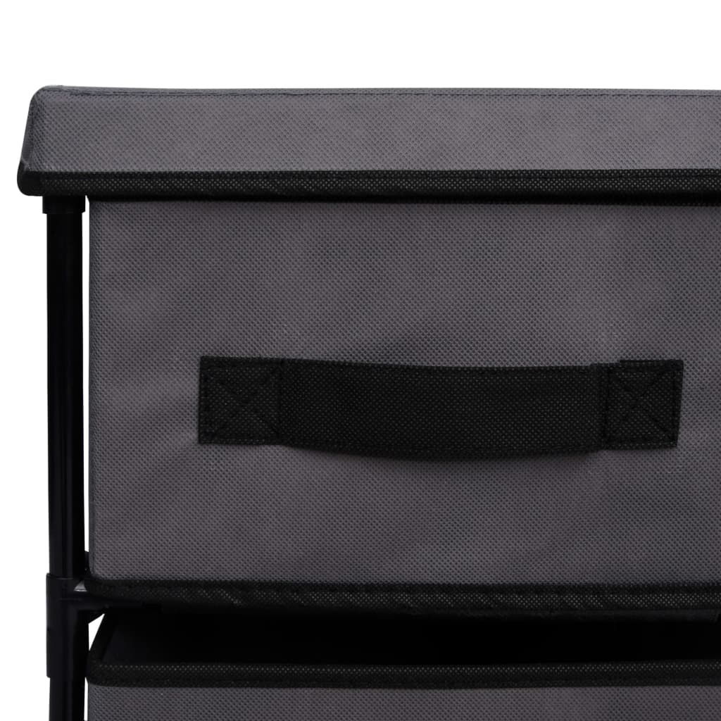 HKH Armario de Almacenamiento con 6 Cajones de Acero - 55x29x55 Cm - Gris