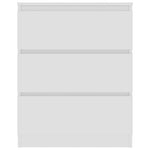 HKH Aparador em Madeira Processada com 3 Gavetas 60 X 35 X 76 Cm - Branco