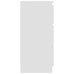 HKH Aparador em Madeira Processada com 3 Gavetas 60 X 35 X 76 Cm - Branco