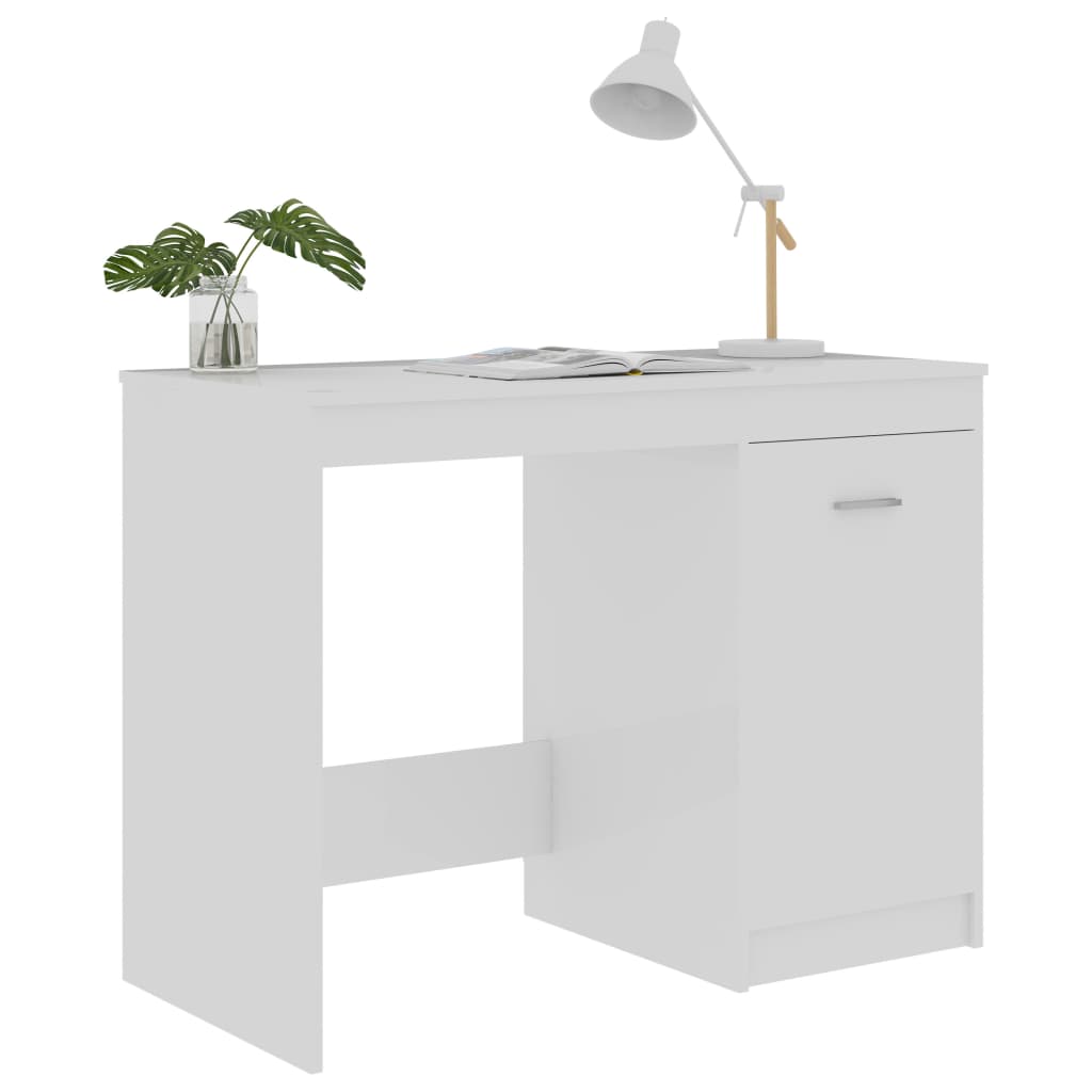HKH Escritorio Derivados de Madera Brillante - Blanco