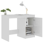 HKH Escritorio Derivados de Madera Brillante - Blanco