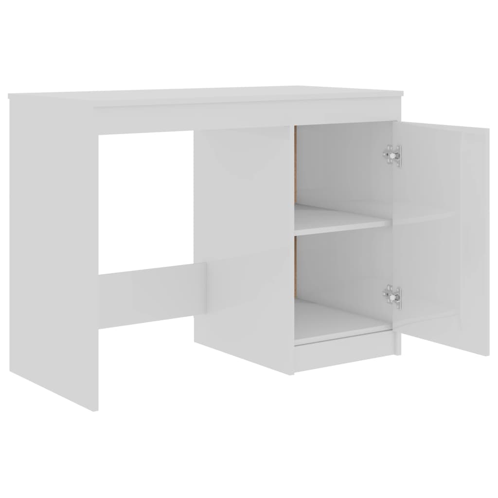 HKH Escritorio Derivados de Madera Brillante - Blanco