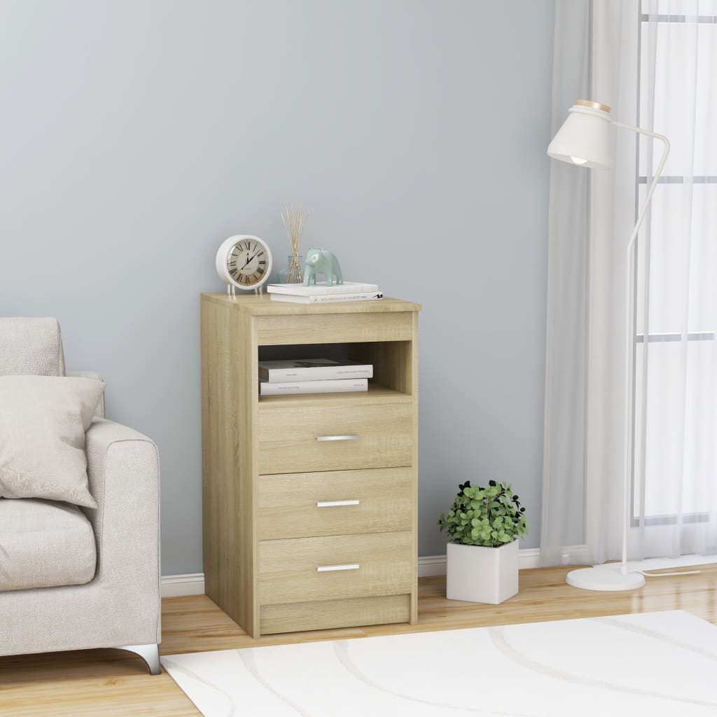 Mueble HKH con cajones de roble Sonoma - 40x50x76 cm