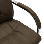 Silla de oficina HKH Cantilever de tela - Marrón