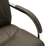HKH Silla de Oficina Cantilever de Piel Sintética - Gris