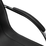 Silla de oficina cantilever HKH de piel sintética - Negro
