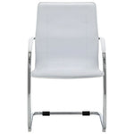 HKH Silla de Oficina Cantilever de Piel Sintética - Blanco