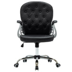 Silla de Oficina Giratoria HKH de Piel Sintética - Negra