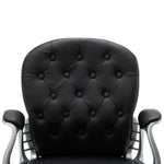 Silla de Oficina Giratoria HKH de Piel Sintética - Negra