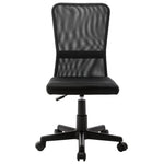 Silla de oficina HKH 44x52x100 cm en tela de malla - Negra