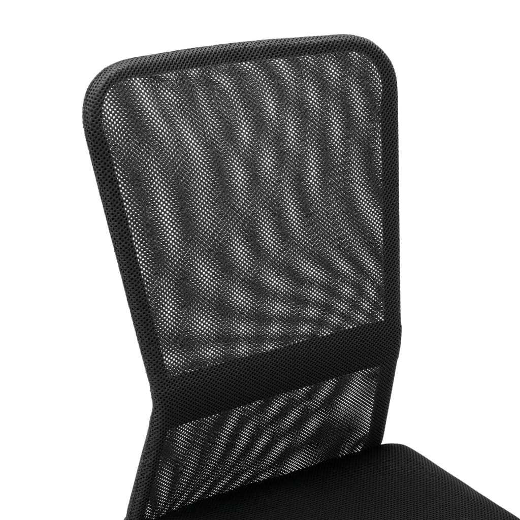 Silla de oficina HKH 44x52x100 cm en tela de malla - Negra
