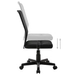 Silla de oficina HKH 44x52x100 cm en tela de malla - Negra
