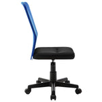 HKH Cadeira de Escritório 44x52x100 cm em Tecido de Malha - Preto e - Azul