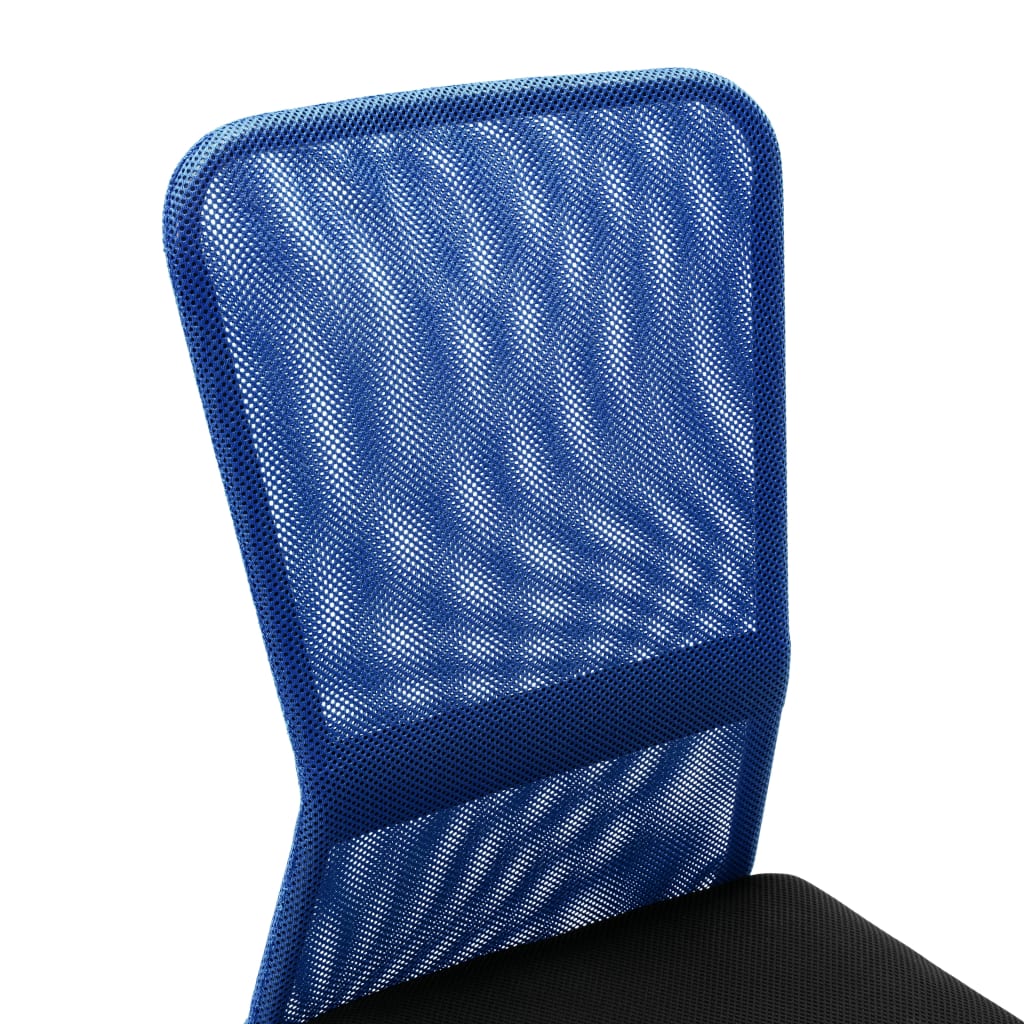 HKH Cadeira de Escritório 44x52x100 cm em Tecido de Malha - Preto e - Azul