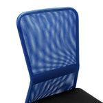 HKH Cadeira de Escritório 44x52x100 cm em Tecido de Malha - Preto e - Azul