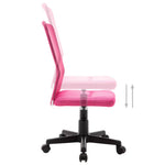 HKH Cadeira de Escritório 44x52x100 cm em Tecido de Malha - Rosa