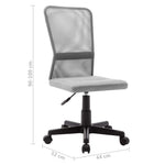Silla de Oficina HKH 44x52x100 cm en Tejido de Malla - Gris