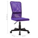 Silla de oficina HKH 44x52x100 cm de malla morada