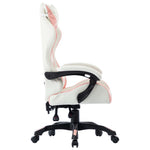 Silla de carreras HKH de piel sintética - Rosa