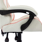 Silla de carreras HKH de piel sintética - Rosa