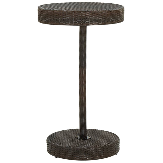 HKH Mesa de Jardim 60, Vime Pe Castanho - Marrom