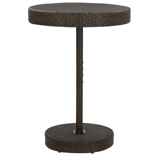HKH Mesa de Jardim 75, Vime Pe Castanho - Marrom