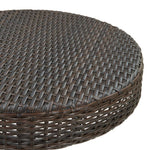 HKH Mesa de Jardim 75, Vime Pe Castanho - Marrom