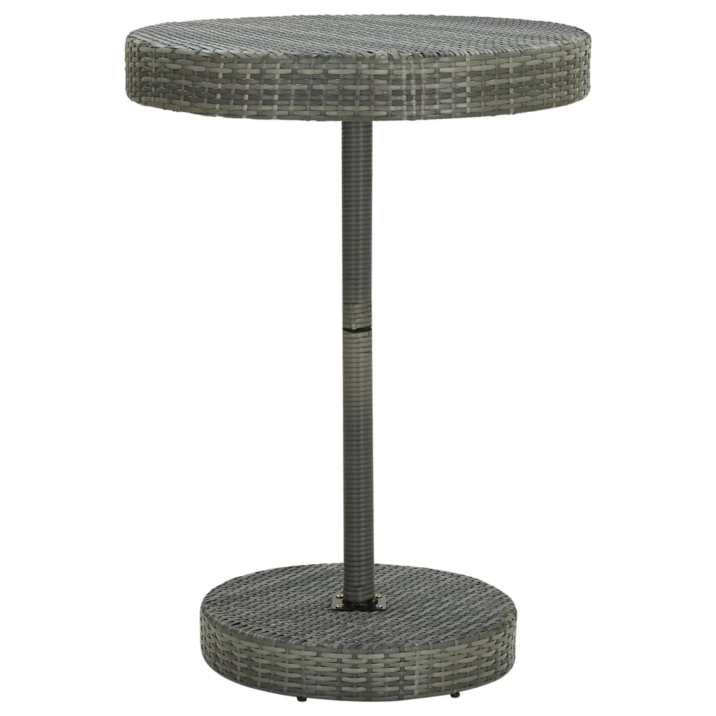 HKH Mesa de Jardim 75, Vime Pe - Cinzento