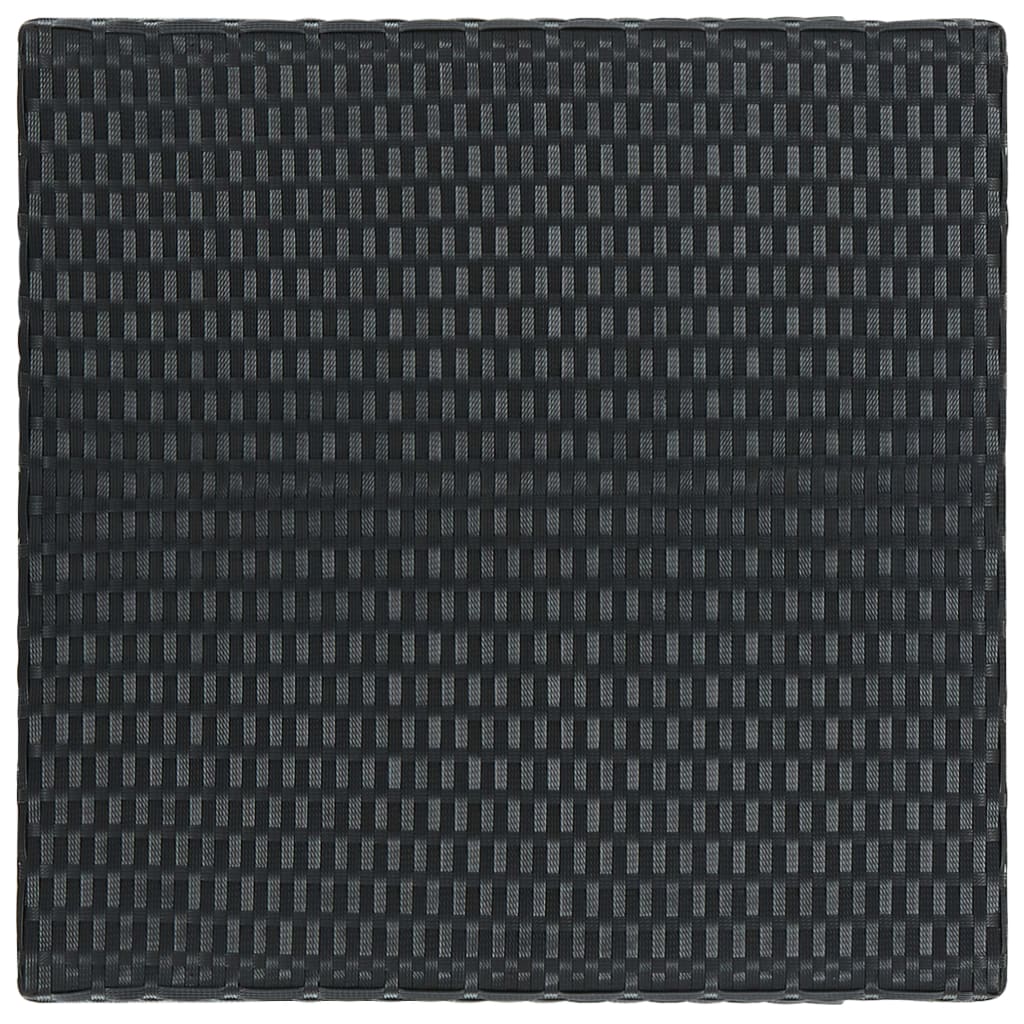 HKH Mesa de Bar para Jardim 60,5x60,5x110,5 Cm Vime Pe - Preto