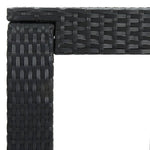 HKH Mesa de Bar para Jardim 60,5x60,5x110,5 Cm Vime Pe - Preto