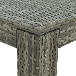 HKH Mesa de Bar para Jardim 60,5x60,5x110,5 Cm Vime Pe - Cinzento